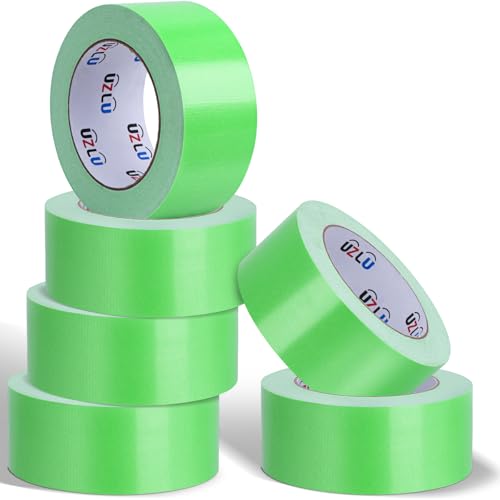 6 Pack Green Duct Tape Bulk Heavy Duty,1.88 Inches x 30 Yards,Strong Industrial Strength,Flexible,No Residue,Waterproof and Tear by Hand,Multi-Use for Indoor & Outdoor Repairs - color: Green, size: 30 Yard x 1.88 Inch-6 Rolls