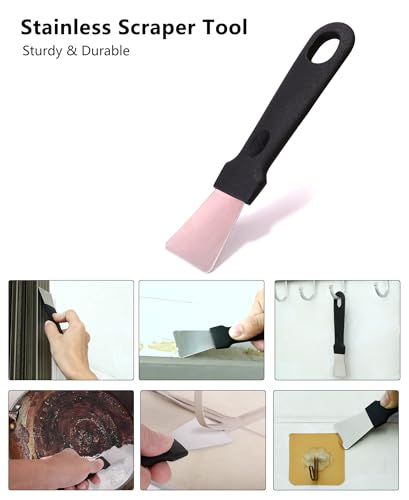 Ginsco 7 Pcs Hard Bristle Crevice Cleaning Brush Kit, Multifunctional Hand Held Gap Cleaning Tools for Small Corner Window Track Kitchen Bathroom