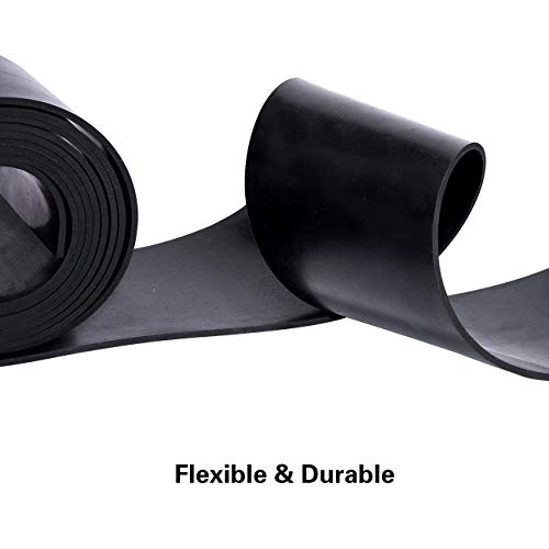 TORRAMI Neoprene Rubber Sheet Roll 1/8 (.125) Inch Thick x 12 Inch Wide x 48 Inch Long for DIY Gaskets, Pads, Seals, Crafts, Flooring,Cushioning of Anti-Vibration, Anti-Slip - size: 12" Wide X 48" Long, style: 1/8 (.125)" Thick