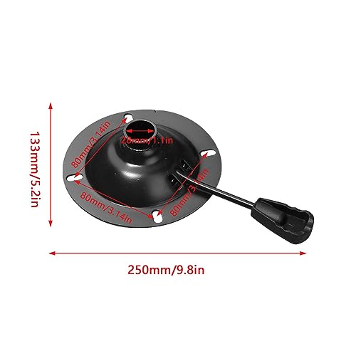 Office Chair Tilt Control Replacement Heavy Duty Swivel Seat Mechanism Base 5.5'' Mount Plate UP/Down Lift Lever Handle for Ergonomic Gaming Computer Chairs Bar Stool Repair Accessories