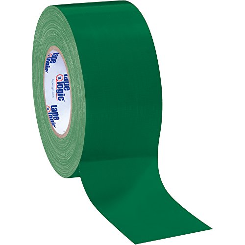 Aviditi (16 Rolls) Tape Logic 3 Inch x 60 Yards Multipurpose Duct Tape, Green, 10.0 Mil Thick - for Temporary Repairs, Labeling, Patching, Marking and Social Distancing - color: Green, style: 16 Pack