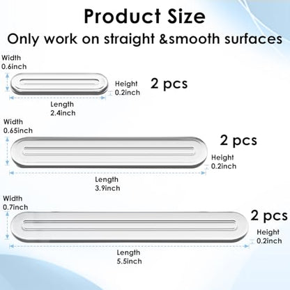 Wall Protector from Furniture 6PCS Set, Wall Bumper Guards, Clear Furniture Bumpers, Fridge Door Stopper - size: 6pcs Set Thick