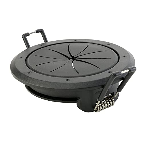 Construct Pro Speedy Spring-Lock Cable Pass Through Port, 2 inch Inner Diameter, Black CON6061SPZ
