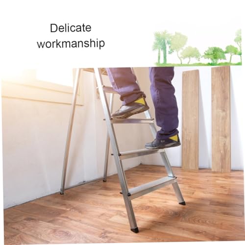 HOMSFOU 2pcs Non-Slip Ladder Foot Pads Attic Ladder Grip Mats Stair Treads Carpet