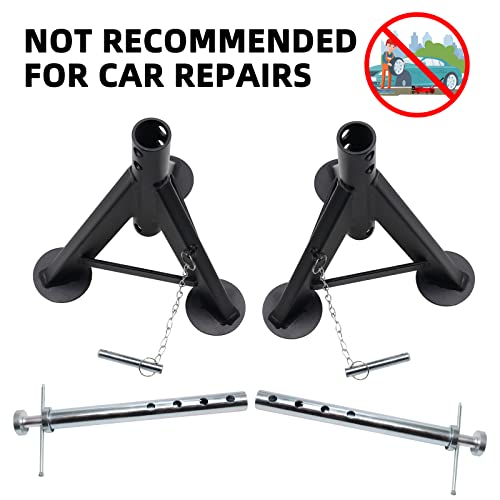 BESTOOL RV Supports Stabilizer Jacks, Travel Trailer Stabilizer Jacks Camper Jack Stands from 17.3" to 30." 5Ton /12000 lbs Capacity, 2PC - color: Black-Standard RV stabilizer jacks/2PC