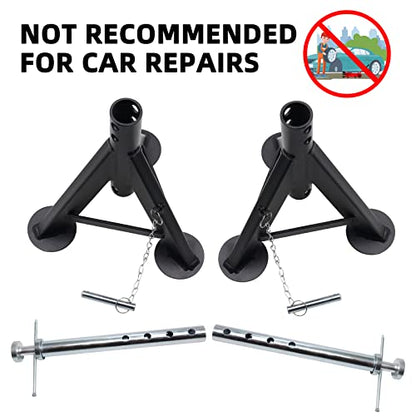 BESTOOL RV Supports Stabilizer Jacks, Travel Trailer Stabilizer Jacks Camper Jack Stands from 17.3" to 30." 5Ton /12000 lbs Capacity, 2PC - color: Black-Standard RV stabilizer jacks/2PC