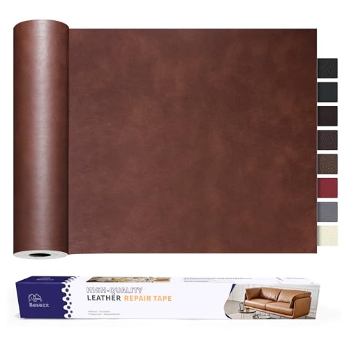 Besezx Leather Repair Patch Tape Kit, Self Adhesive Leather Repair for Furniture, Couch, Sofa, Car Seats,Office Chair,Vinyl Repair Kit.30inx16in - color: Brown, size: 30 in x 16 in
