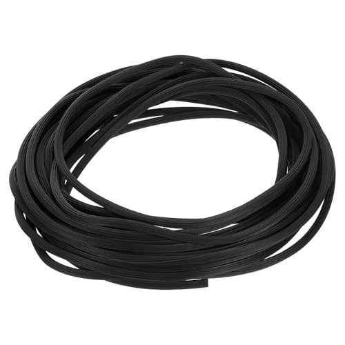 uxcell TPE Screen Spline, 0.2"x32.8ft Round Window Screen Repair Retainer Spline for Door Window Screens Replacement (10 Meter, Black) - size: 0.2" x 32.8ft