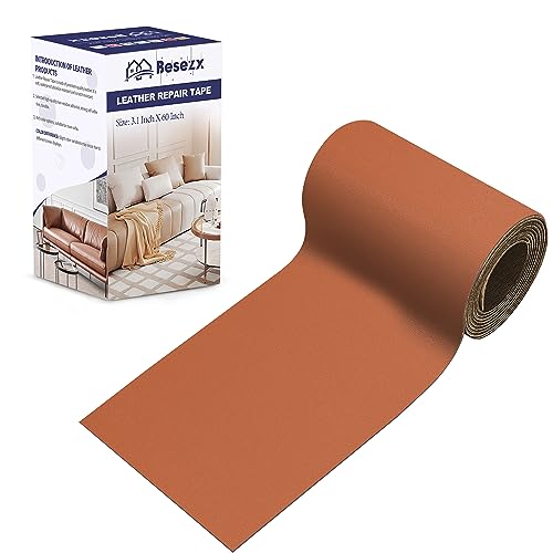 Leather Repair Patch Tape Kit, Self Adhesive Leather Repair for Furniture, Couch, Sofa, Car Seats,Office Chair,Vinyl Repair Kit.3.1inx60in - color: Orange, size: 3.1 in x 60 in