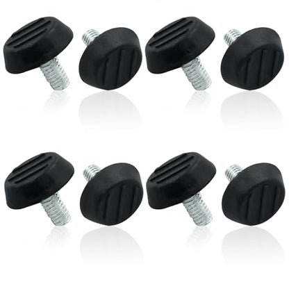 8 Pcs Furniture Lvelers M6 x 12mm Table Leg Levelers, Levelling Foot Screw on Furniture Adjuster Mini Adjustable Feet for Furniture Legs Patio Furniture Feet - Black - size: M6 x 12mm