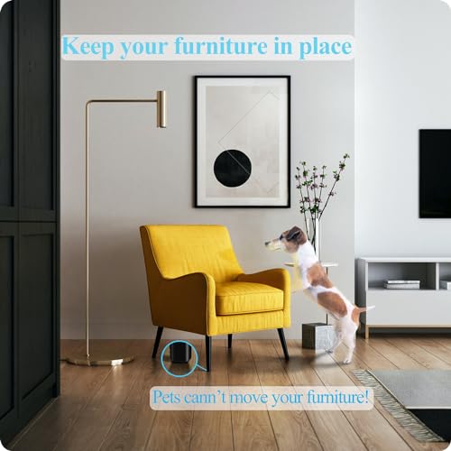 Non Slip Furniture Pads,Solid Rubber Furniture Pads 1 inch Round, 46 pcs,Black,Stoppers,Self Adhesive Anti-Sliding Grippers for Bed,Couch,Table,Rubber Feet,Floor Protectors - size: 1 Inch Round