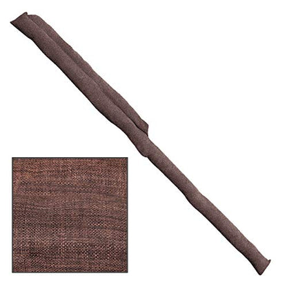 HOME DISTRICT Sliding Door Draft Stopper - Glass Door Draft Blocker, Patio Under Door Draft Stopper, Door Air Blocker Draft Dodger - Approx. 71" Long - Brown Tweed