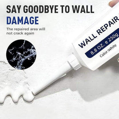 Drywall Patch Repair Kit, 2026 New Wall Patch Repair Kit with Scraper, Simple Filling of Wall Holes and Efficient Crack Repair, Drywall Patch Nail Hole Filler for Walls Quick and Easy Solution (1PC) - color: 1pc