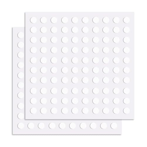 200 Pcs Double Sided Tape Museum Gel Sticky Tack, Removable Non-Marking 6mm/0.23" Round Double Sided Adhesive Dots Poster Putty for Crafts Balloons Festival Home Office Party Decorations - size: 200pcs-6mm