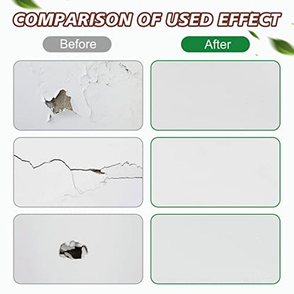 Drywall Repair Kit, 2 Pcs Spackle Wall Repair Patch Kit, Wall Mending Agent Quick and Wall Surface Hole Fill Quick and Easy Solution (2 Pack) - color: 2 Pack