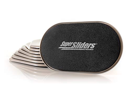 Super Sliders 5 3/4" x 9 1/2" Oval Reusable Furniture Sliders for Carpet - Effortless Moving and Surface Protection, Beige (8 Pack) - color: Beige, size: For Carpet - Pack of 8