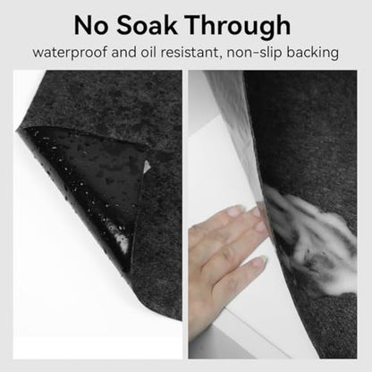 2pcs Cleanable Floor Oil Spill Mat(36”x60”) Oil Absorbing pad Durable Protective Surface Can be Used for car Oil Change - size: 2-2Pack 36”x60”