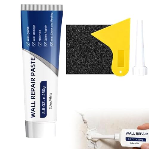 Efficient Drywall Repair Kit with Scraper, 2026 Upgrade Quick Drying Wall Mending Agent for Holes & Cracks, Multi-Functional Drywall Patch Paste Repair Kit for DIY Home Fix