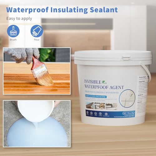 Liquid Waterproof Sealant, 70 Oz Invisible Waterproof Agent, Transparent Repairing Leak Adhesive Used for Cracks and leaks, Indoor & Outdoor Water Coating - style: 70 OZ