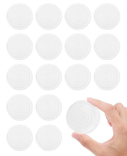 16PCS Clear Furniture Non Slip Grippers, Self Adhesive Non Skid Chair Leg Couch Feet Pads