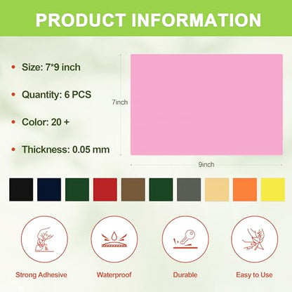 TIANLDD Waterproof Repair Tape for Boat Covers,Tents,Tarp,RV Awning，Fabric Repair Tape(Pink) - color: Pink, size: Nylon-7 in x 9 in