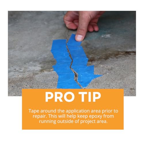 Akona Epoxy Crack Repair - Injectable Crack Filler for Concrete, Brick, Foundational Cracks and Water Leaks, Clear Liquid Epoxy Resin (6 Ounce, 1)