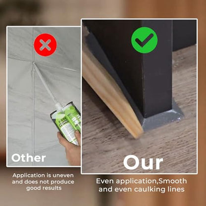 5 Piece Wooden Sealant Finishing Tool, Caulk Spreader Tool, Sealant To-ol, Mastic T-ool For Smoothing Mastic And Seal-ant, Smoothing & Finishing Tools, For Window Door Wall Gaps