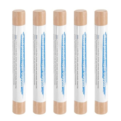 HARFINGTON 5pcs Wood Filler Sticks Wooden Wax Touch Up Furniture Repair Crayons for Scratch Hole Wood, Dusty Pink - color: Dusty Pink
