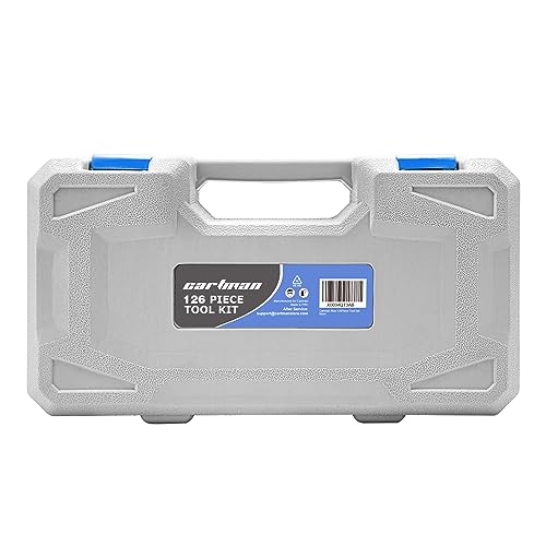 CARTMAN Home Tool Set Kit, Basic Household Hand Tools with Storage Case Light Blue - color: Light Blue