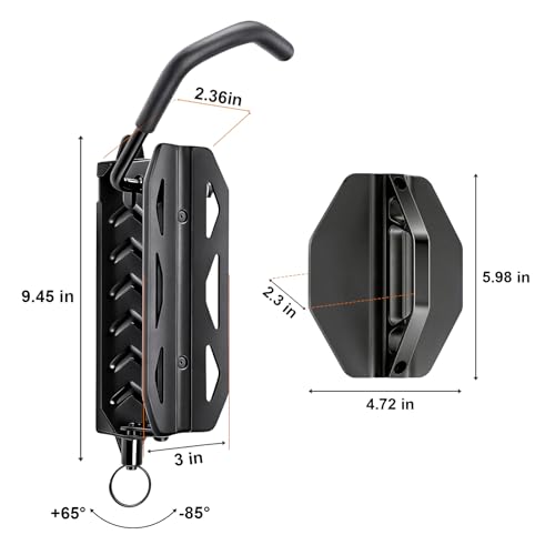 QAQ Swivel Bike Wall Mount, Vertical Bike Rack Garage Holds Up To 66lbs, Bike Hooks For Garage Space-Saving, Easy To Install -1 PACK