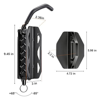 QAQ Swivel Bike Wall Mount, Vertical Bike Rack Garage Holds Up To 66lbs, Bike Hooks For Garage Space-Saving, Easy To Install -1 PACK