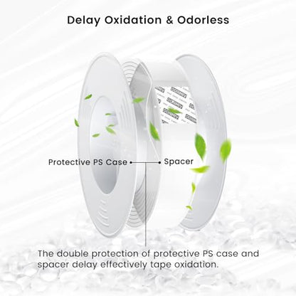 vimiroo Double Sided Tape Heavy Duty, 16.4FT Nano Tape Extra Large Clear Mounting Tape, Removable Traceless Two Sided Adhesive Tape, Strong Grip Picture Hanging Strips Adhesive Poster Carpet Tape