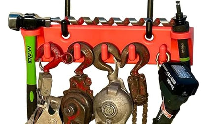 The Big Rack Bucket Truck Tool Organizer and Lineman Tool Board (Bucket Hooks Included)