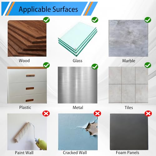 Removable Double Sided Adhesive Sticky Pads, 60 Pcs Heavy Duty 3mm EVA Foam Mounting Strips – Renter Friendly, Wall Safe, No Residue, for Walls, Car, Picture Hanging, Rugs, Home Office (Black)