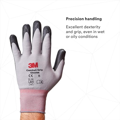 3M Comfort Grip Gloves - General Use - size: 2 Count (Pack of 1)