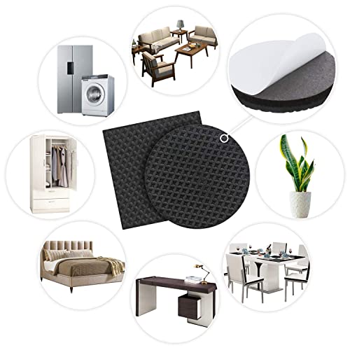Yelanon Non Slip Furniture Pads -4pcs 6" Grippers Hardwood Floors, Non Skid for Furniture Legs,Self Adhesive Rubber Furniture Feet, Anti Slide Furniture Floors Protectors for Keep Couch Stoppers - size: 4pcs 6" Square
