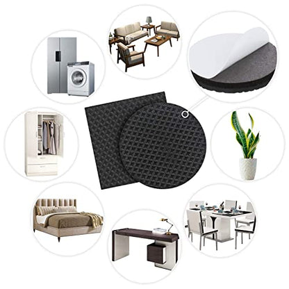 Non Slip Furniture Pads -48pcs(1+2+2)" Furniture Grippers Hardwood Floors, Non Skid for Furniture Leg,SelfAdhesive Rubber Furniture Feet, Anti Slide Furniture Floor Protector for Keep Couch Stoppers - size: 12pcs 1",20pcs 1",8pcs 2",8pcs 2*2"