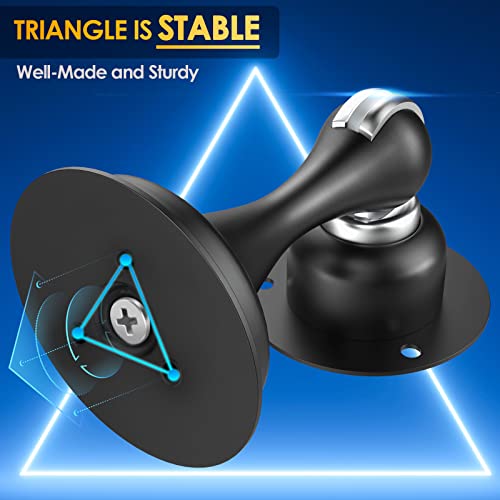Door Stoppers Magnetic Door Catch - Stainless Steel Heavy Duty Door Holder Stops for Bottom Top of Door - Wall Floor Mounting No Drill 3D Adhesive & Screws Strong Magnet Keep Door Open 4 Pack - style: 4 Pack-Black