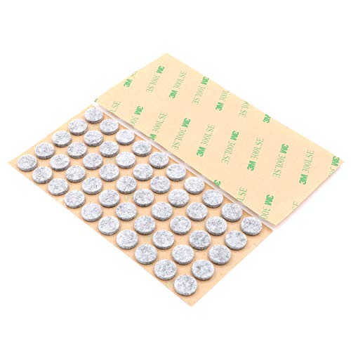Furniture Felt Pads 3/8" (10mm) Diameter Round 3M Self Adhesive Protects Kitchen Cabinets, Drawers, Desks and Furniture Against Bumps and Scratches 100 Pack - Grey - color: Gray 100 Pack
