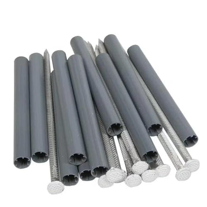 for 8 in. White Aluminum Spikes with 6 in. Ferrules (10-Pack)