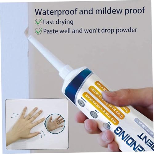 Wall Repair Paste Tube | Drywall Patch Repair Kit for Holes & Cracks | Nail Hole Filler & Filler for Aluminum, Metal, Wallboard, Plasterboard | Easy to Use Drywall Filler & Repair Agent (1) - color: 1