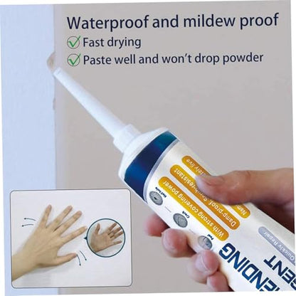 Wall Repair Paste Tube | Drywall Patch Repair Kit for Holes & Cracks | Nail Hole Filler & Filler for Aluminum, Metal, Wallboard, Plasterboard | Easy to Use Drywall Filler & Repair Agent (1) - color: 1