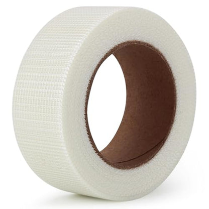 LLPT Drywall Repair Fiberglass Joint Tape 2” x 100 Ft Industrial Grade Extra Strength Fiber Mesh Heavy Duty Self Adhesive for Seam Patch Wall Crack Seam Repair Color White (DRF210) - size: 2” x 100Ft
