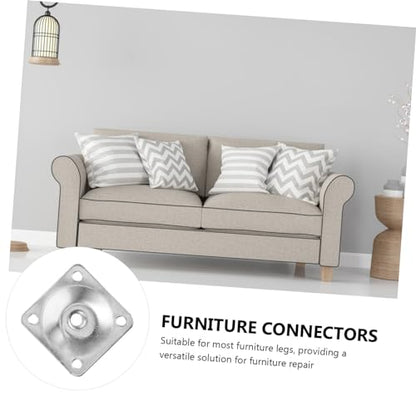 NUOBESTY 4Sets Table Leg Brackets for Furniture Repair Mounting Plates with Screws for Easy Installation Versatile for Strengthening Sofa Chair Legs