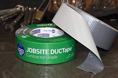 IPG JobSite DUCTape, Contractor Grade Duct Tape, 1.88" x 60 yd, Silver (Single Roll) (Pack of 3) - color: Silver, size: 1.88" X 60 Yd (Pack of 3)