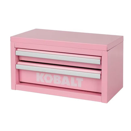 Mini 2-Drawer Steel Tool Box Pink - color: Pink, size: 2 Drawer
