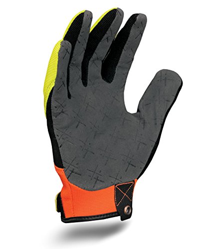 Ironclad EXO-HVP-02-S Hi-Viz Pro Gloves, Small - color: Hi-viz Yellow & Orange, size: Small (Pack of 1)