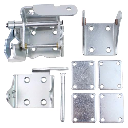 Front Upper Lower Driver Side Door Hinge with Screws and Spring Kit for Chevrolet Blazer 1995-05, S10 1994-04, GMC Jimmy 1995-01, Olds Bravada 1996-01
