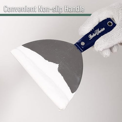 Bates- Putty Knife, 6-Inch, Carbon Steel, Flexible, Metal Scraper, Spackle Knife, Drywall Spackle, Metal Paint Scraper Tool, Putty Knife Scraper, Wall Scraper - color: Navy Blue, size: 6 Inch
