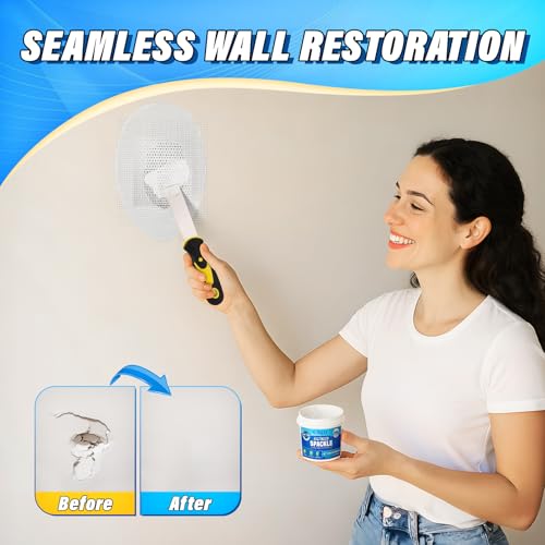 DIYSELF 16 Pieces Drywall Repair Kit Spackle Wall Repair Drywall Patch Kit Wall Patch Repair Kit Quick Easy Solution for Wall Hole Repair and Drywall Hole Filler - size: 16 Pack